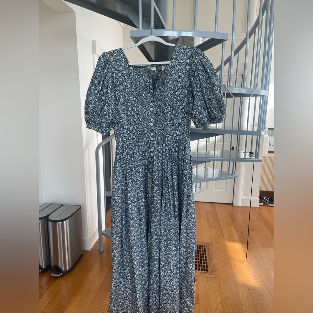 Doen Asheville Dress - Blue Floral - Size Small